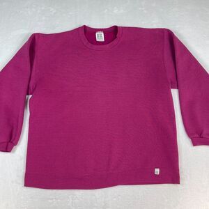 Vintage Russell Athletic Sweatshirt Women L Pink Pullover Crewneck Made in USA